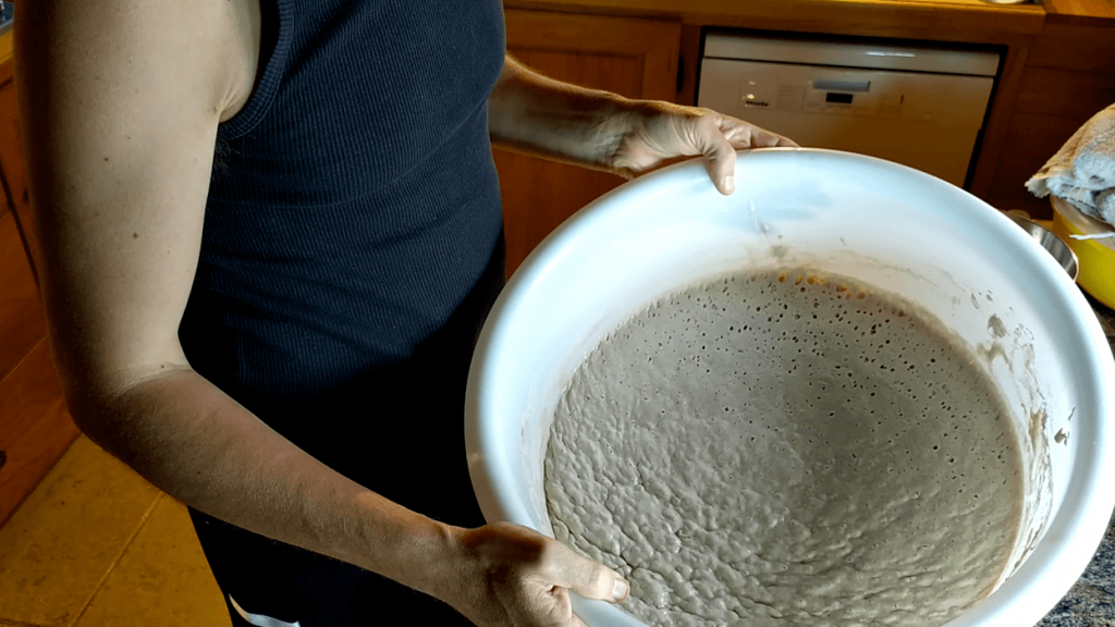 Levain en pleine fermentation